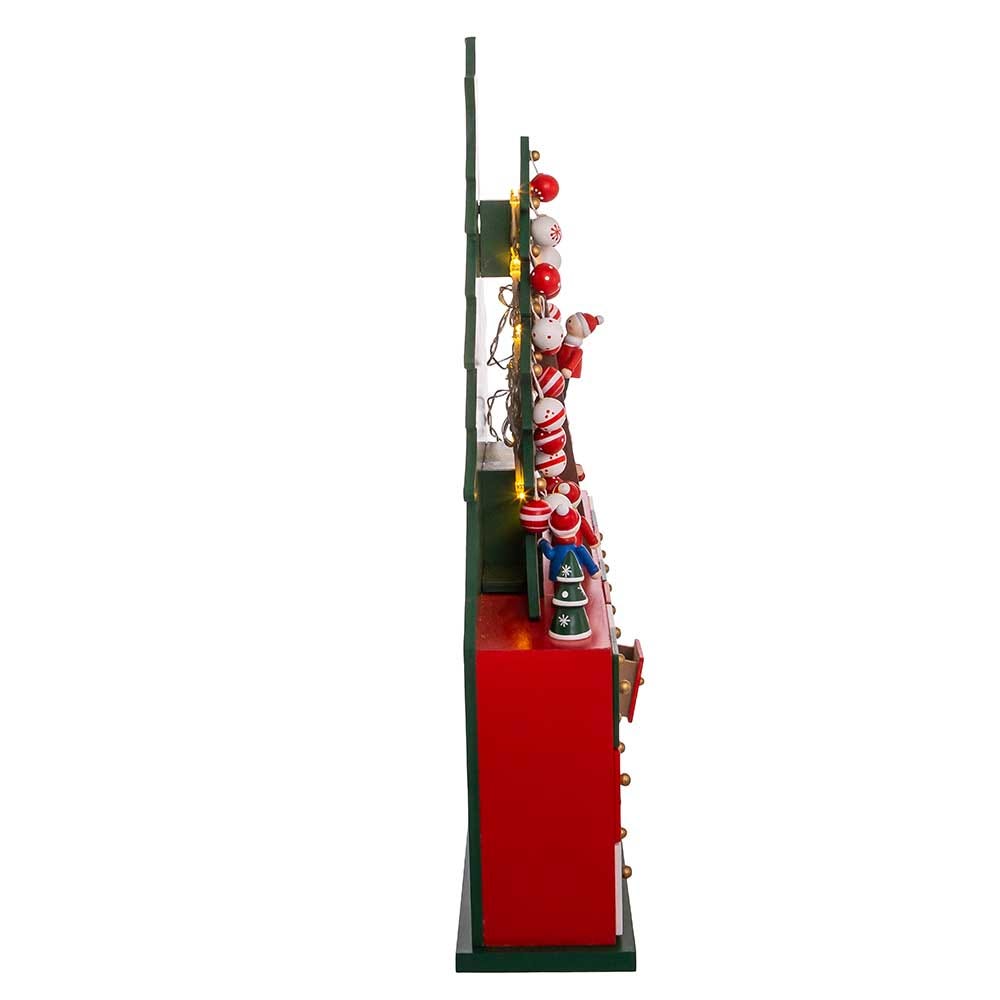 Kurt Adler 13.5-Inch Battery-Operated LED Christmas Tree Advent Calendar